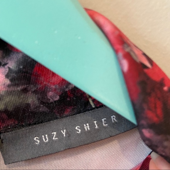 Floral Purple/Red Sleeveless Dress - Picture 3 of 4